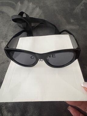 Black and gold sunglasses